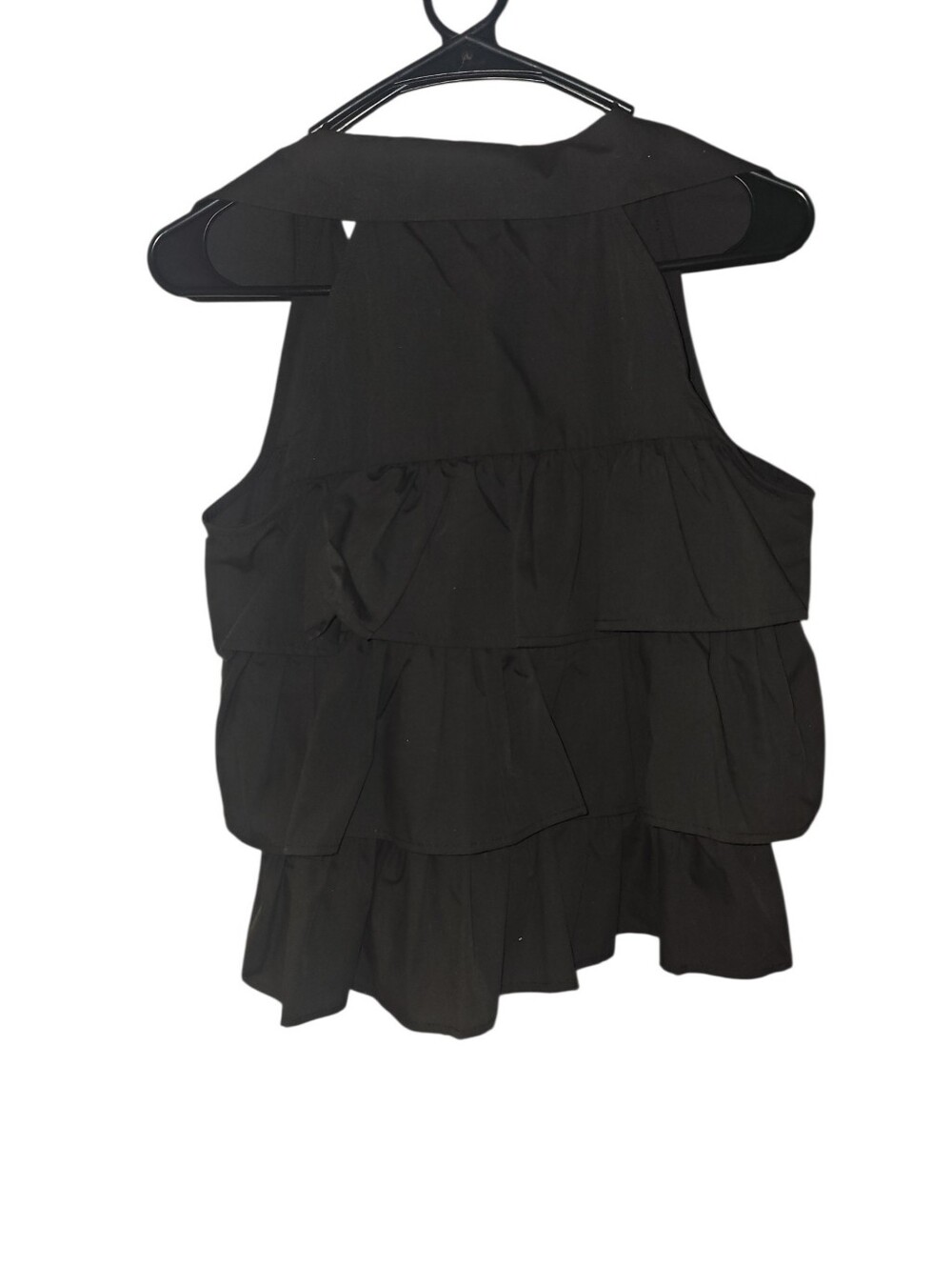 Nwt! Ladies Ruffled Button-up Shirt - Picture 2 of 3